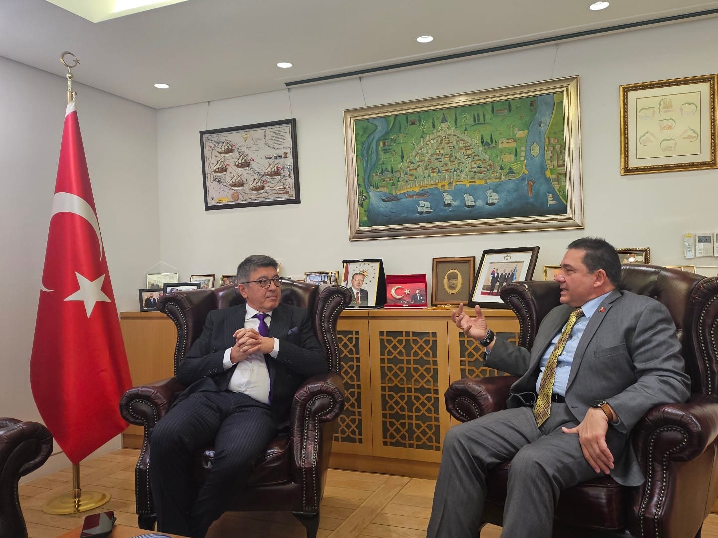 Ahmet Aslan, Chairman of ORS, Meets with the Turkish Ambassador to Korea | 아흐멧 아슬란 ORS 회장과 주한 튀르키예 대사의 만남  ⓒ ORSKOREA 오알에스코리아