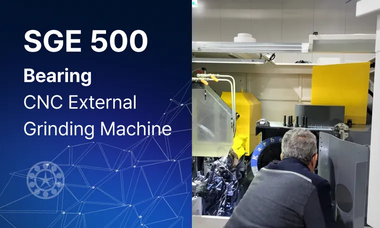 CNC External Grinding Machine(Dual-Dresser for Fast Work Size Changes without Wheel Replace) for Bearing Application | 베어링 연삭용 CNC 외경연삭기 SGE 500
